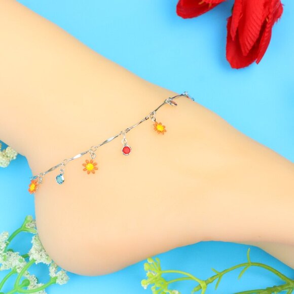 Elegant Handmade Anklet – Perfect for Women & Girls | Ideal Gift Option,DYC1040 - Picture 5 of 7